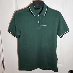 PRADA 'Milano Forest Green' Polo Shirt Men's Size Medium